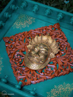 Wood Carving Wall Frame with kaal bhairav