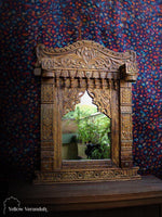 Wooden Carving Mirror Jharokha 