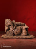 Wooden Ganesha Sculpture 