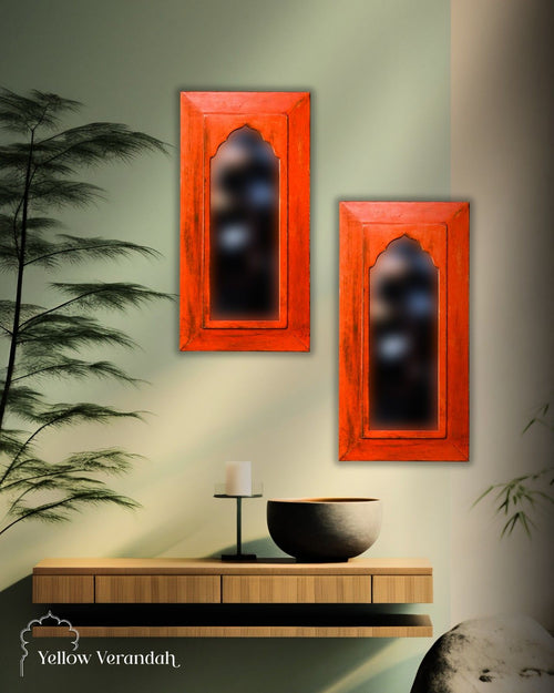 Wooden Jharokha Mirror