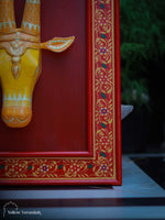 Wooden Nandi Wall Decor