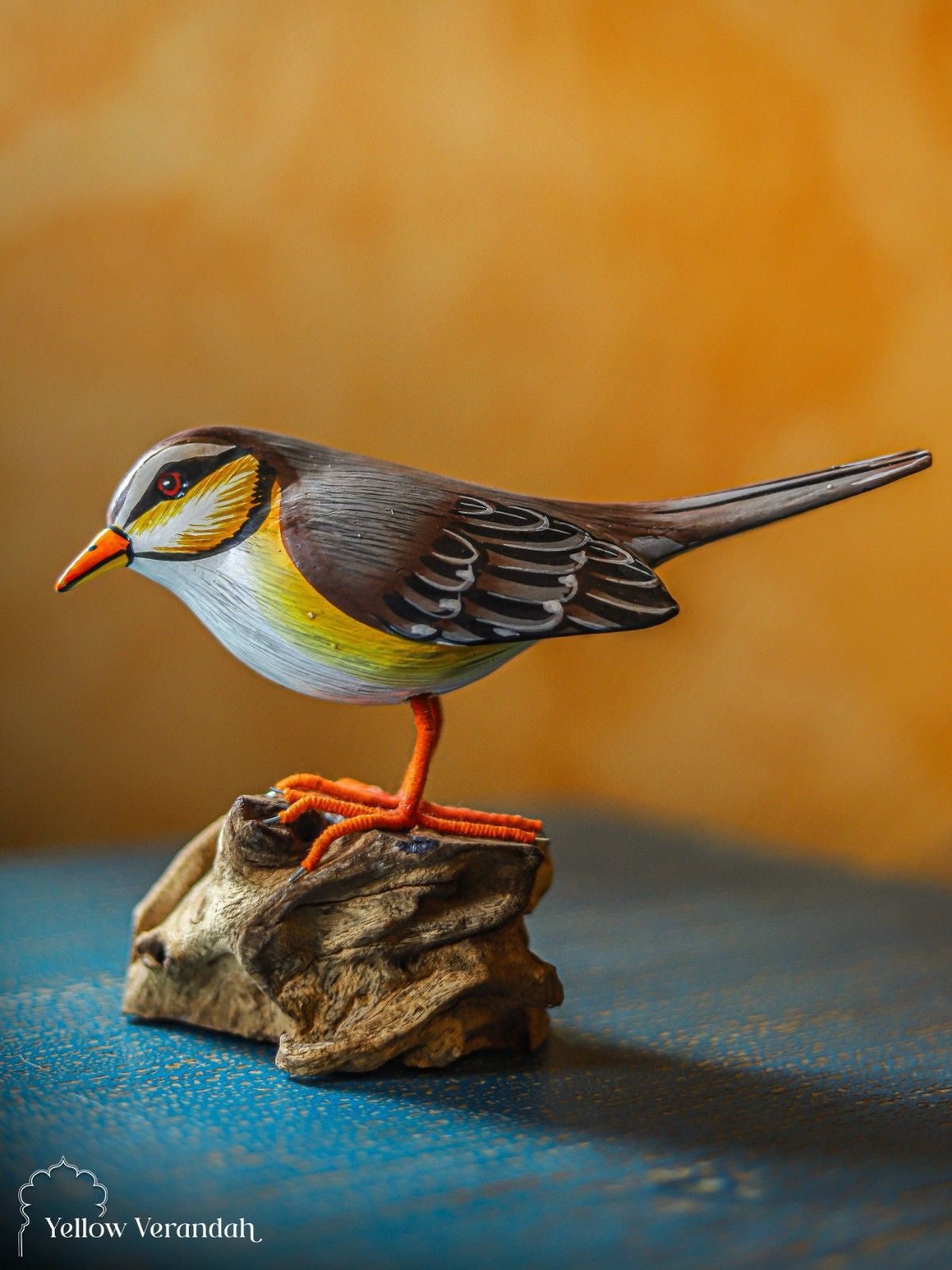 Wooden Realistic Bird Sculpture