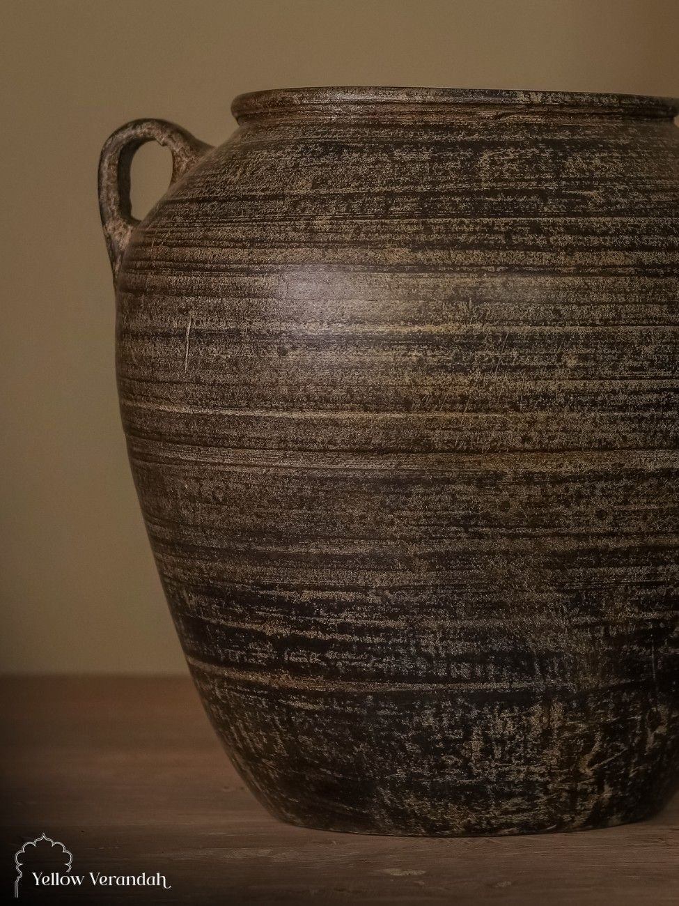 Turkish Terracotta Pot Vase - Earthy Finish