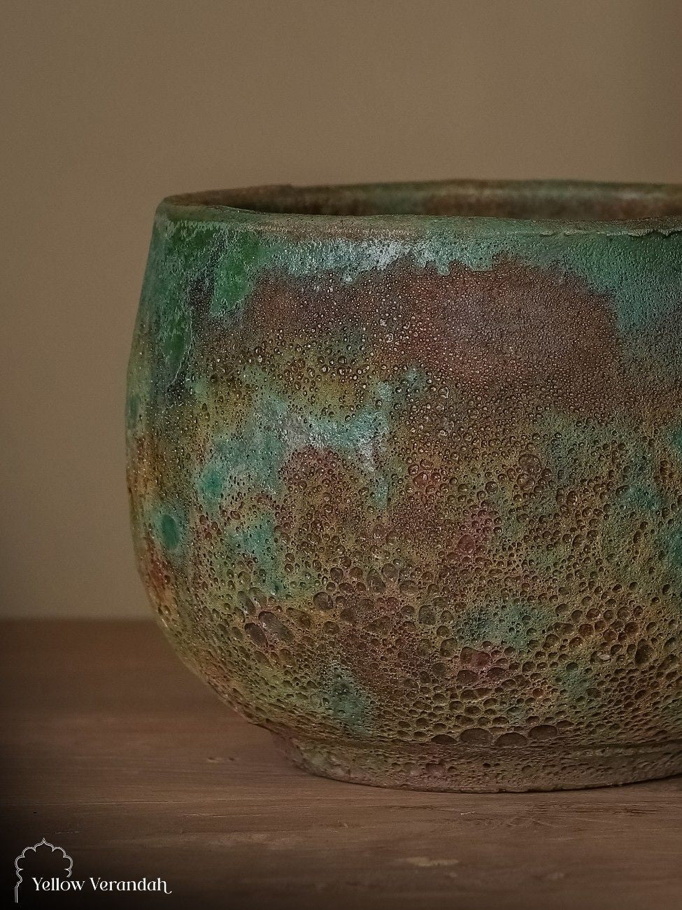 Concrete Planter - Earthy Patina Finish