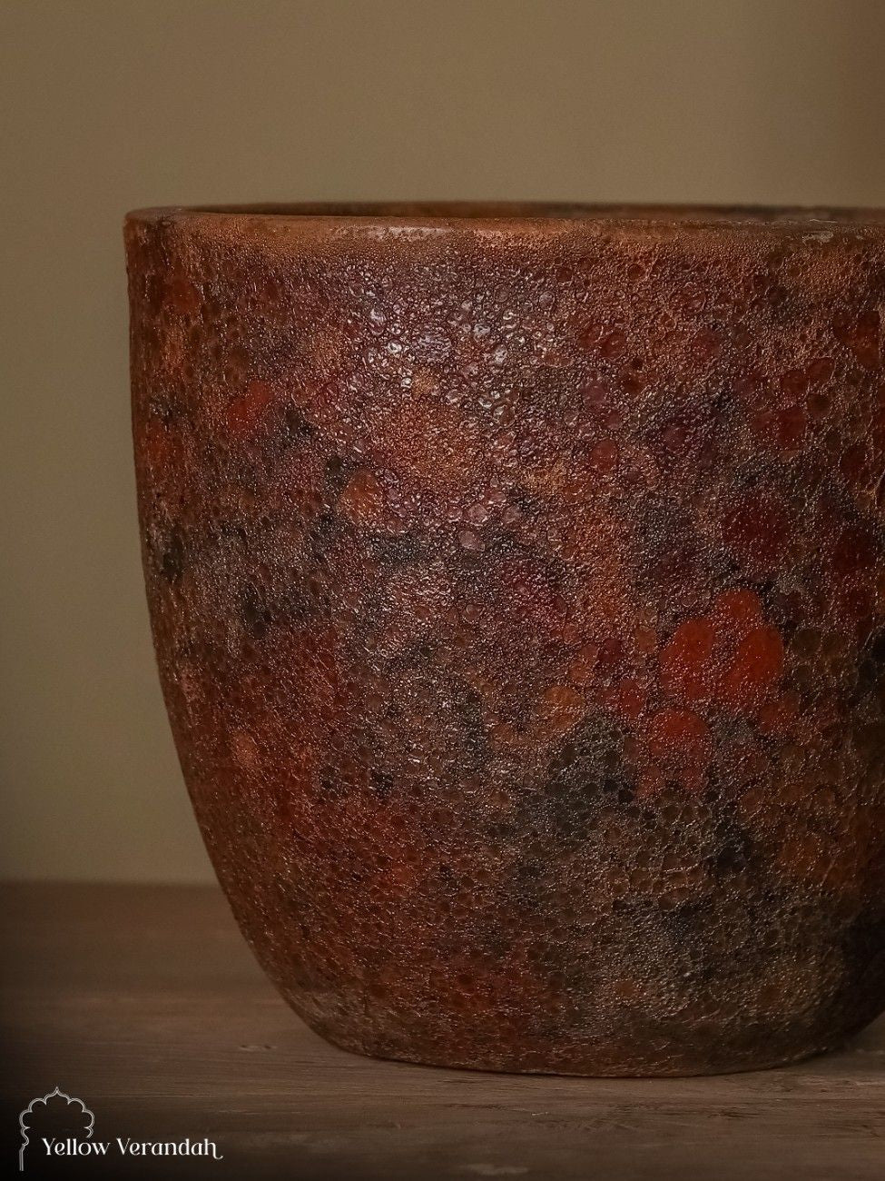Concrete Planter - Earthy Patina Finish