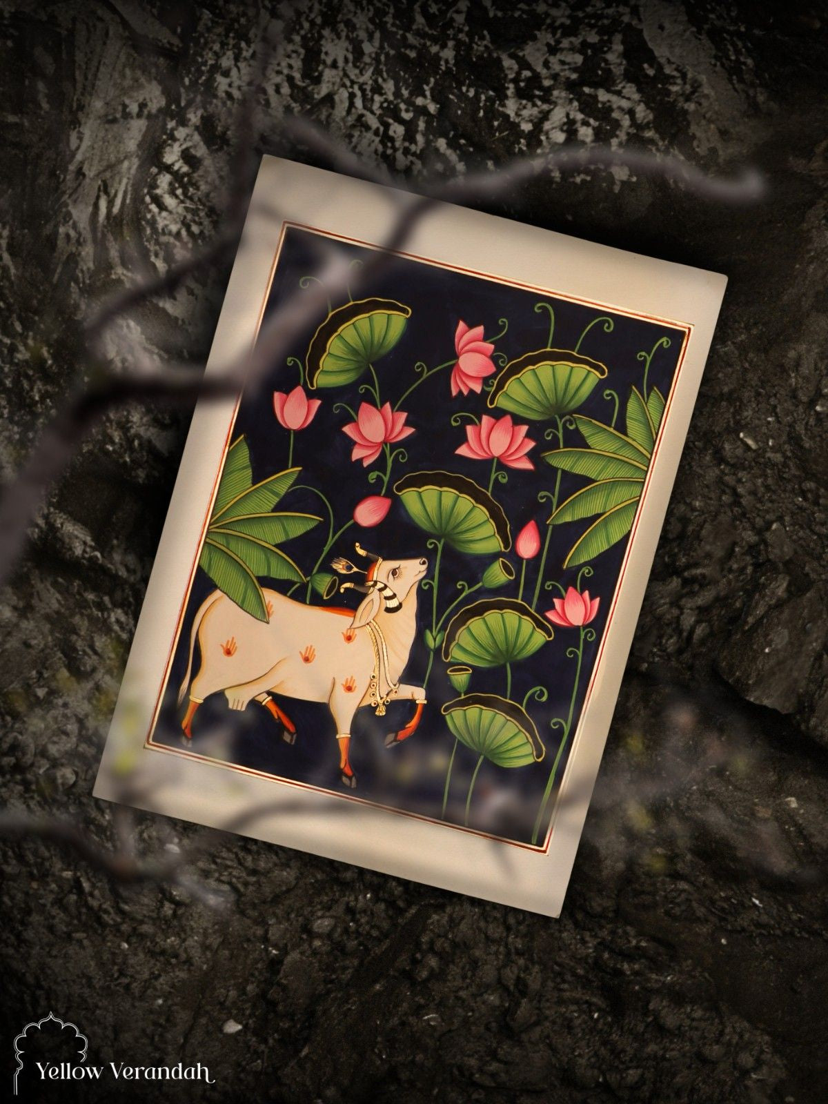Pichwai Cow Original Painting  - Unframed