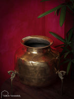 Vintage Brass Pot on Parrot Legs