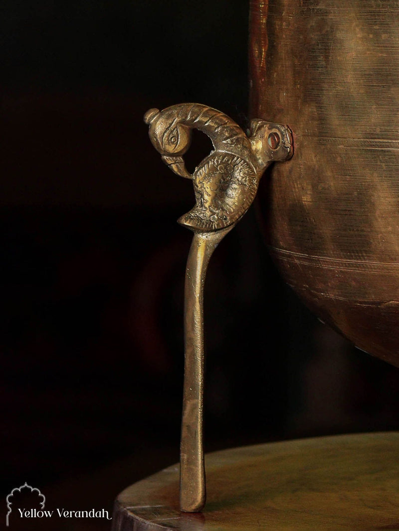 Vintage Brass Pot on Parrot Legs