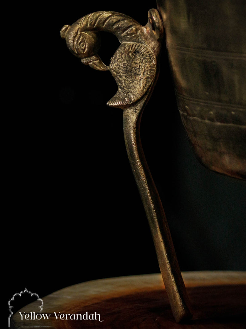 Vintage Brass Pot on Parrot Legs