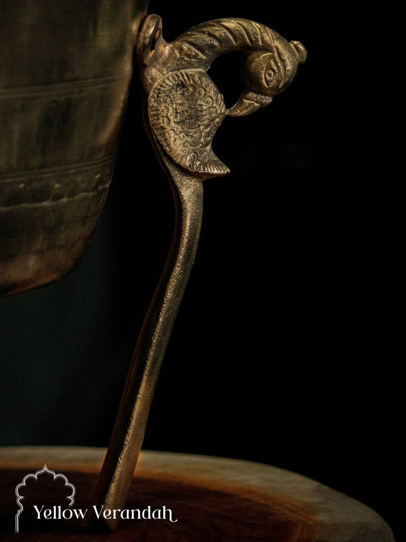 Vintage Brass Pot on Parrot Legs