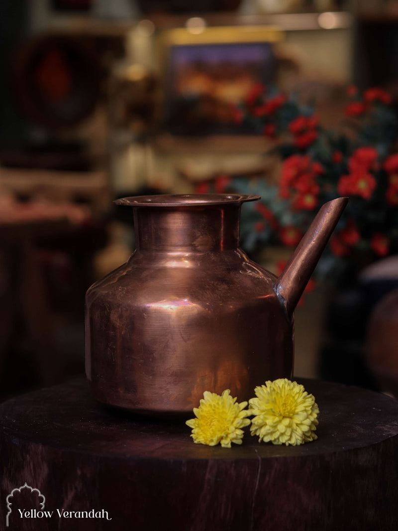 Vintage Copper Holy Water Pot