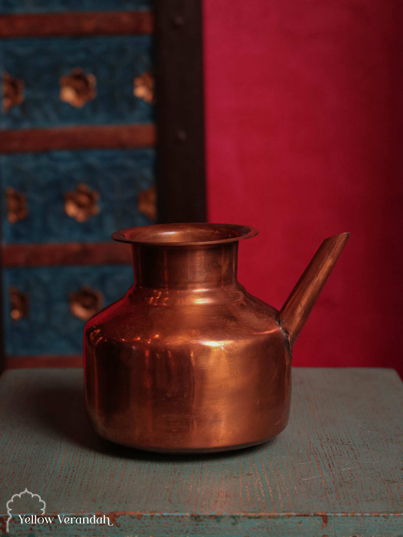 Vintage Copper Holy Water Pot