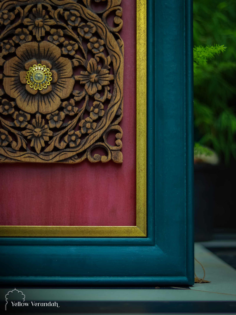 Wooden Carving on Wall Frame