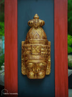 Wooden Hanuman Wall Frame