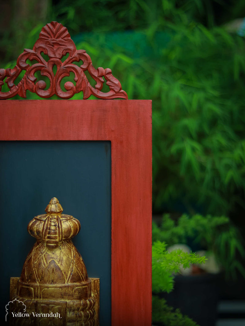 Wooden Hanuman Wall Frame