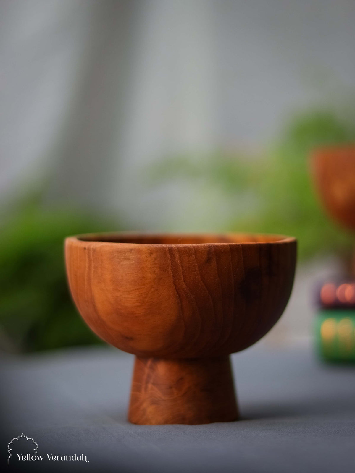 Teak Wood Dessert Serving Bowl