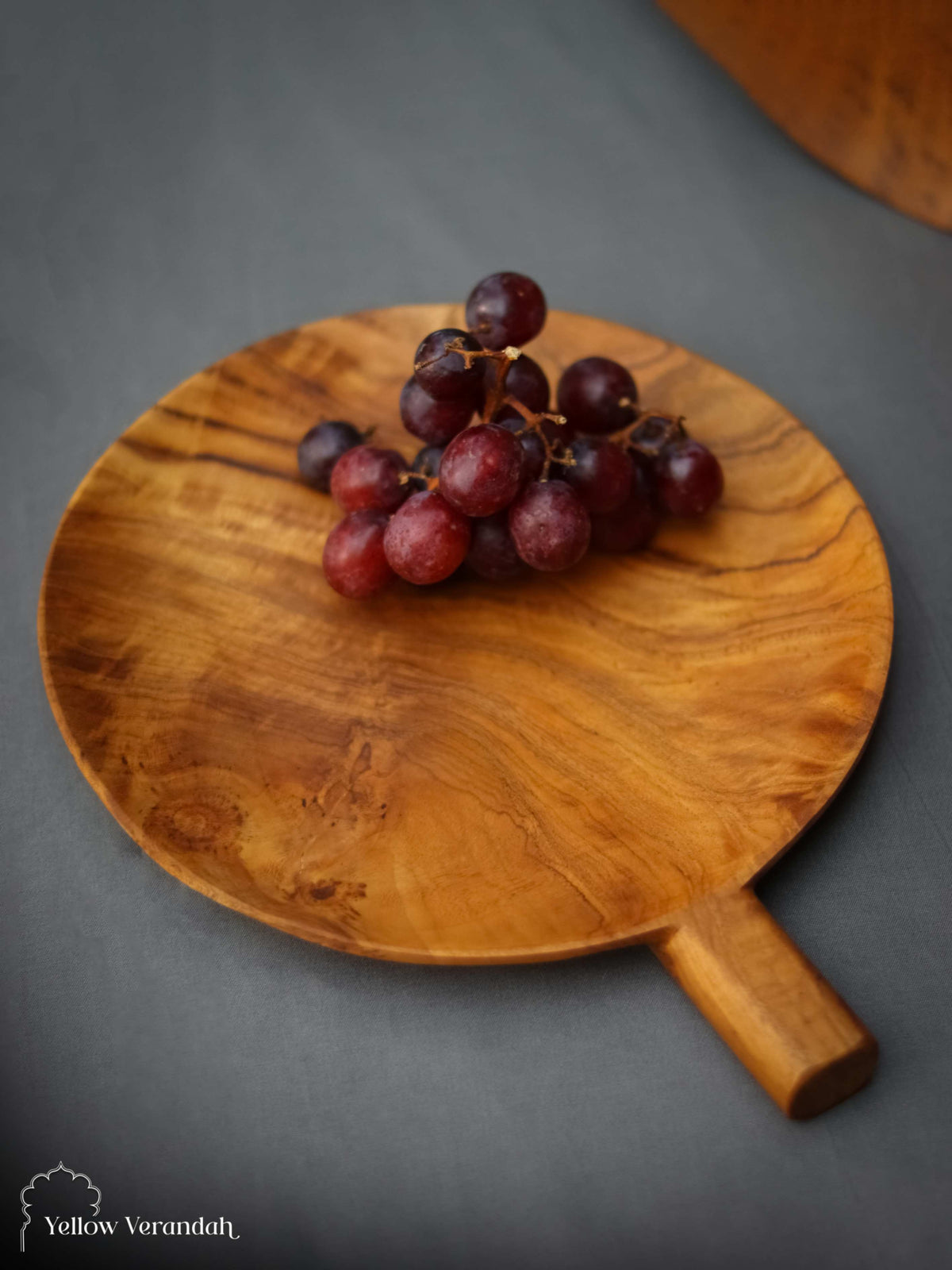 Teak Wood Round Serving Plate