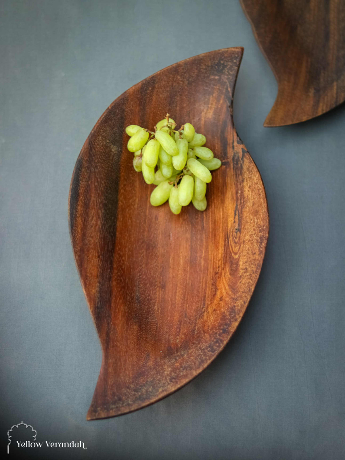 Teak Wood Serving Platter - 17" Long