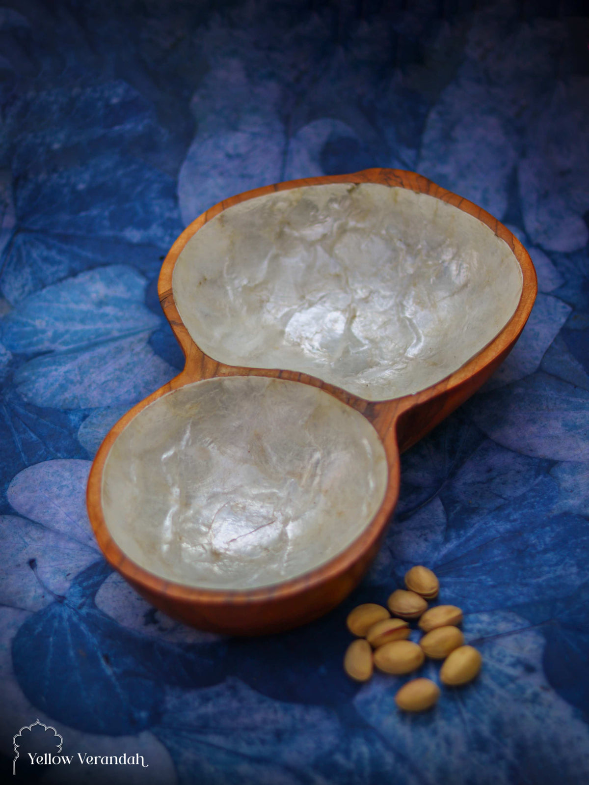 Wooden Sea Shell Serving Bowl