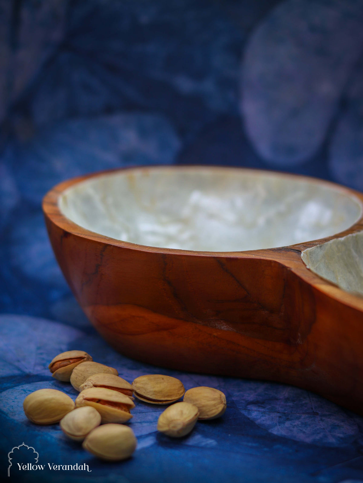 Wooden Sea Shell Serving Bowl