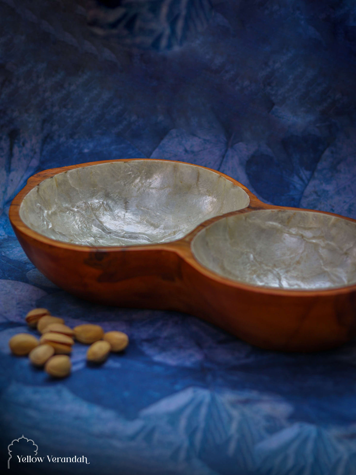Wooden Sea Shell Serving Bowl