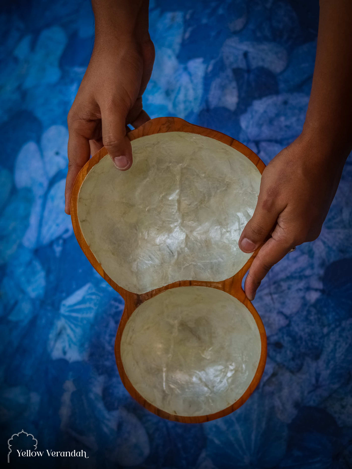 Wooden Sea Shell Serving Bowl