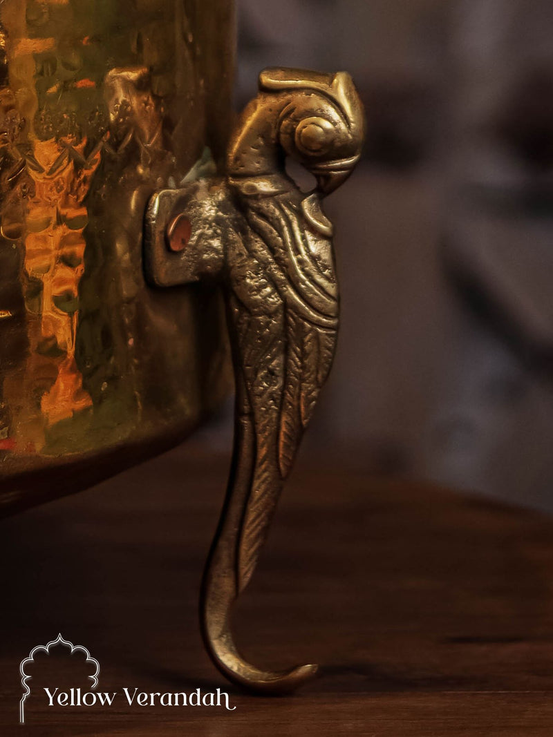 Vintage Brass Pot on Parrot Legs