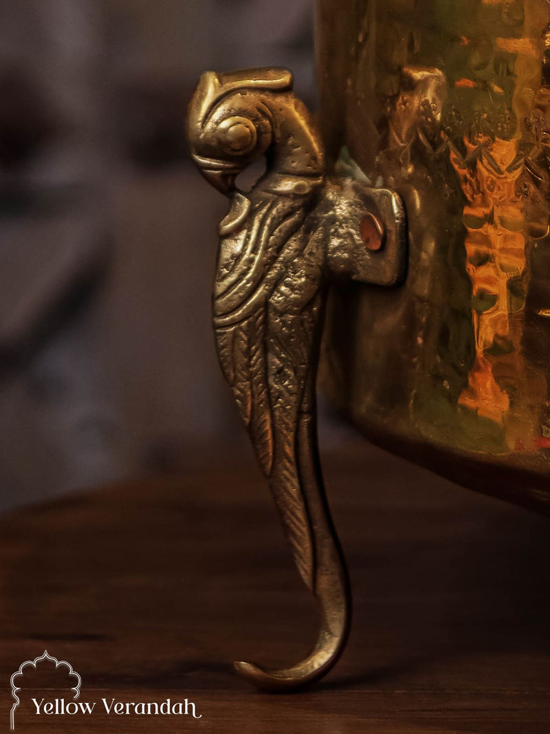 Vintage Brass Pot on Parrot Legs