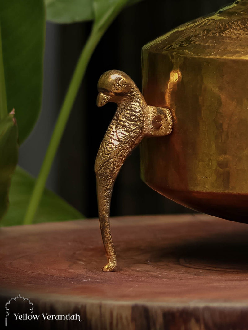 Vintage Brass Pot on Parrot Legs