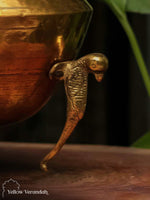 Vintage Brass Pot on Parrot Legs