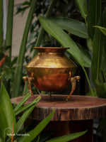 Vintage Brass Pot on Parrot Legs