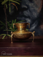 Vintage Brass Pot on Parrot Legs