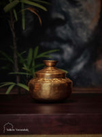 Vintage Brass Grain Pot