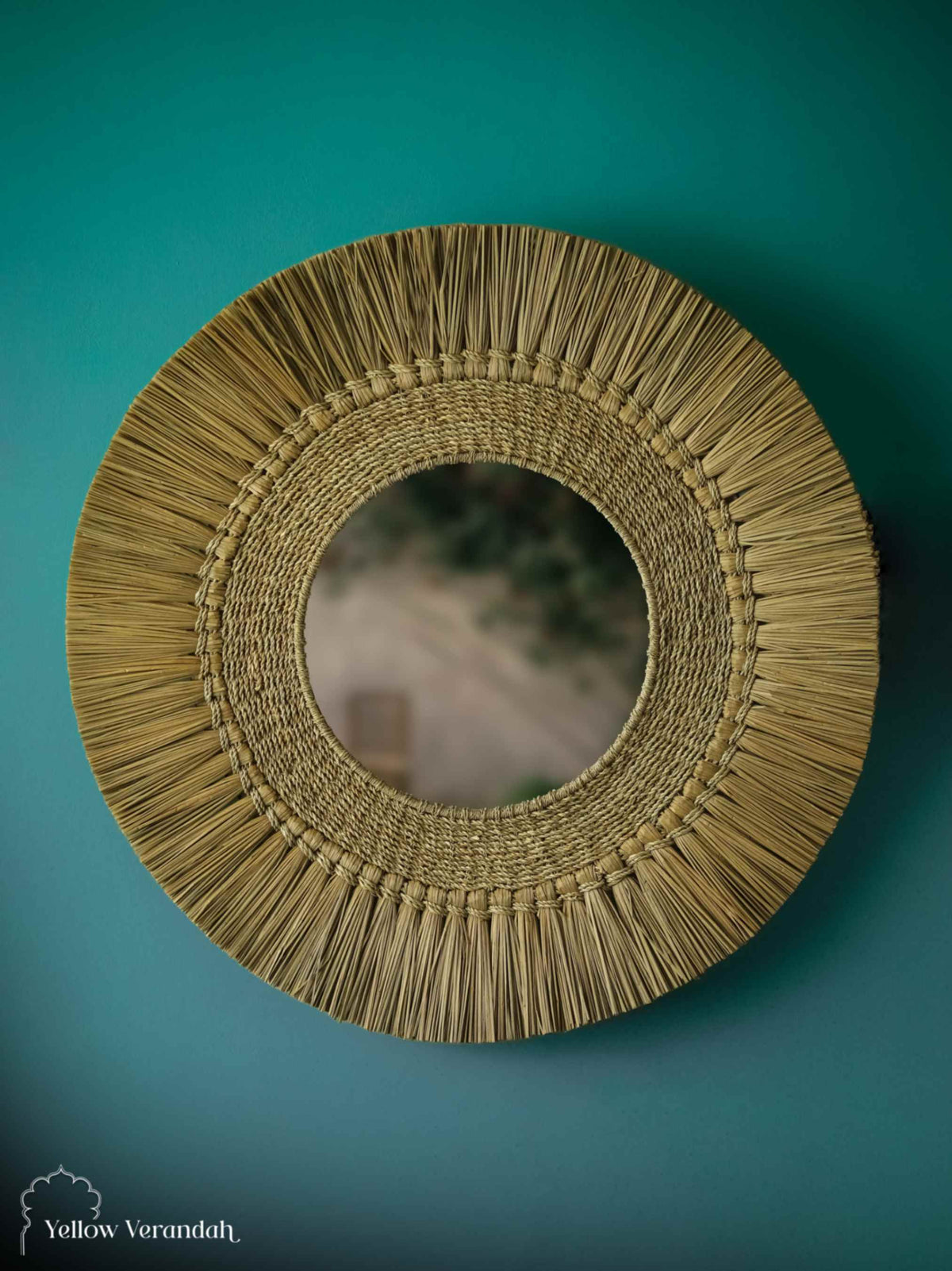 Boho Sea Grass Wall Mirror