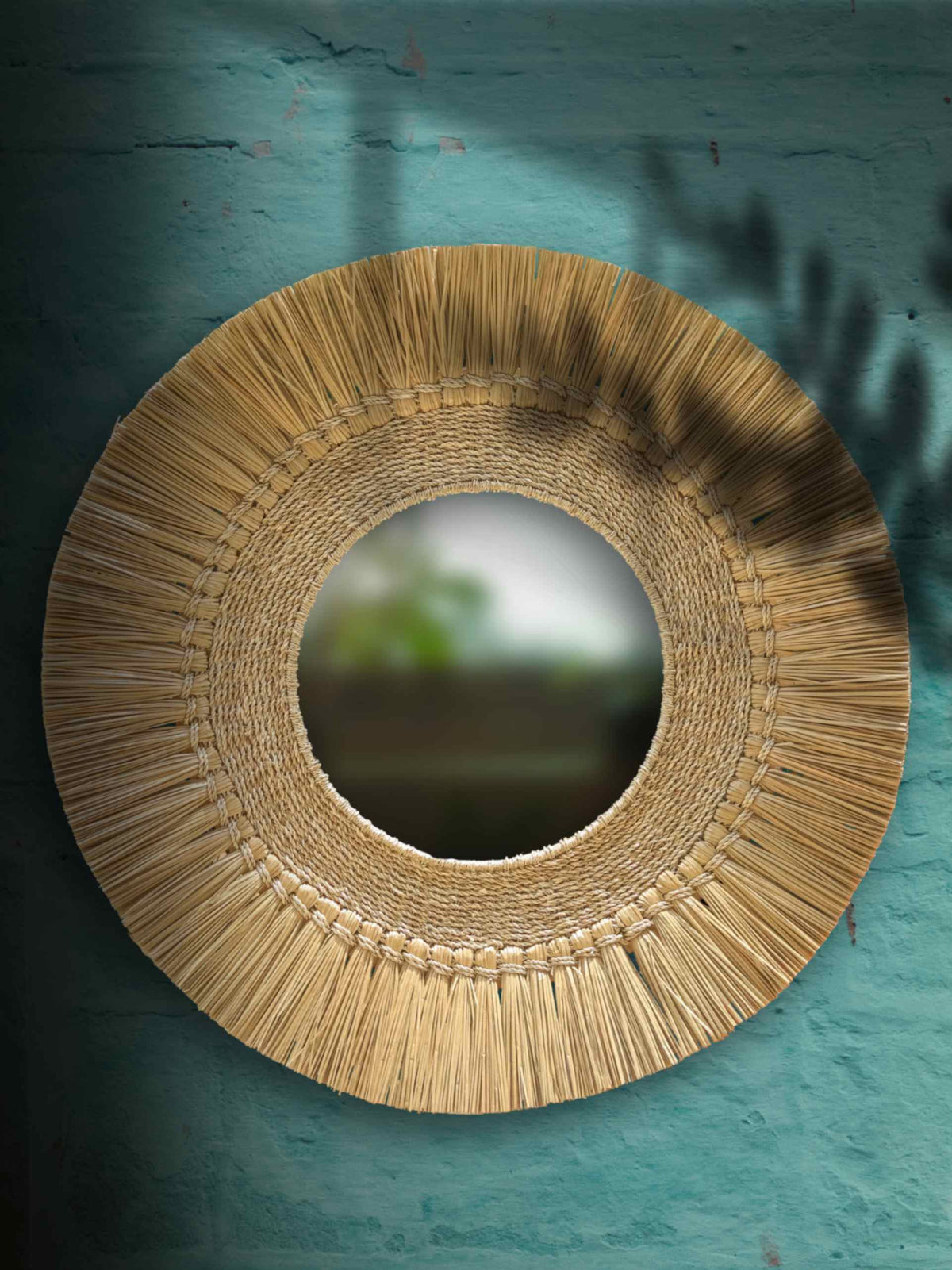 Boho Sea Grass Wall Mirror