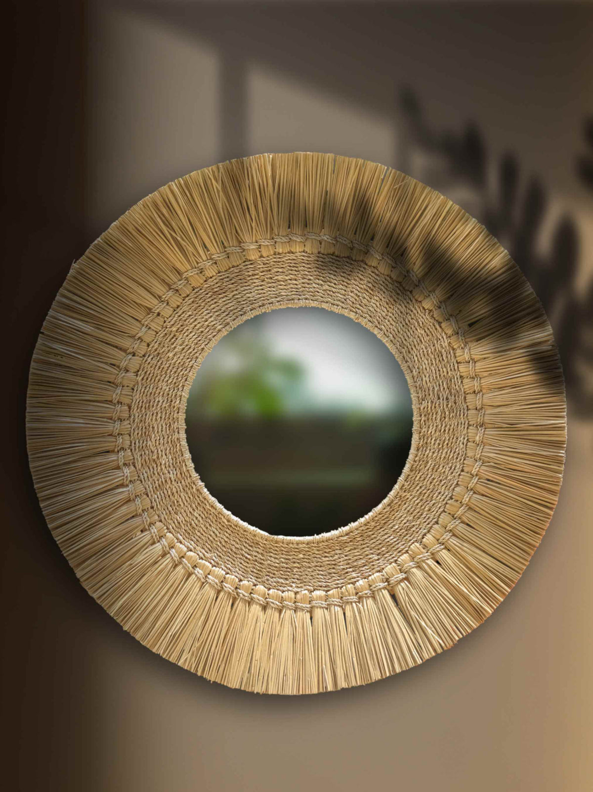 Boho Sea Grass Wall Mirror