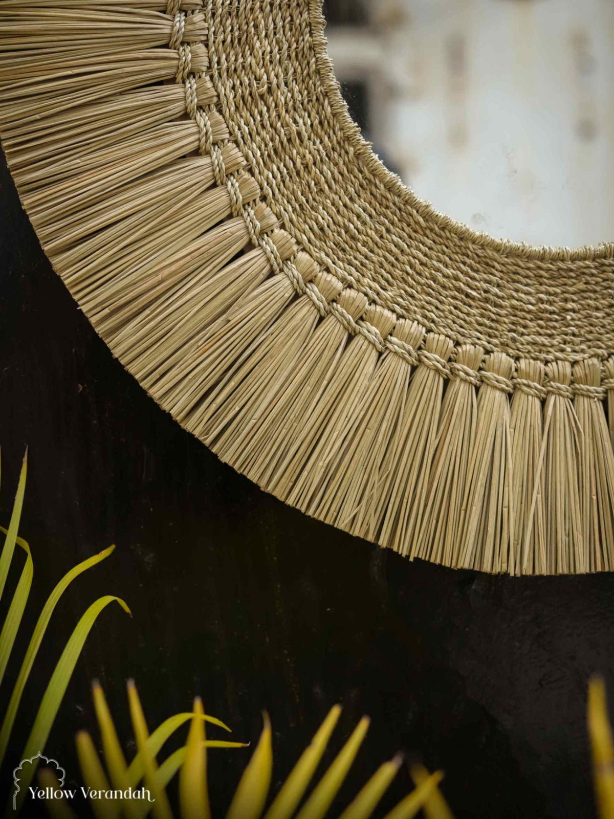 Boho Sea Grass Wall Mirror