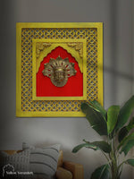 Wall Carving Frame - Brass Shiva