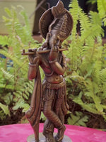 Brass Krishna Sculpture