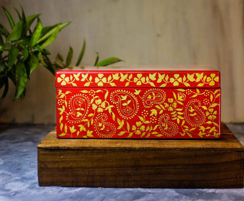 Wooden Handpainted Keepsake Box