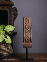 Antique Wooden Carving on Stand
