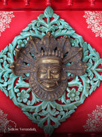 Wall Carving Frame - Brass Siva