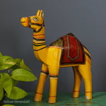 Wooden Handpainted Mother Camel