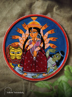 Kalighat Pot Handpainted Wall Plate - 12"