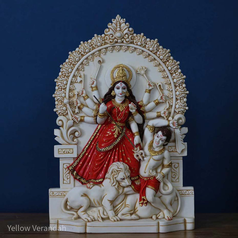 Marble Dust Sculpture - Durga Maa
