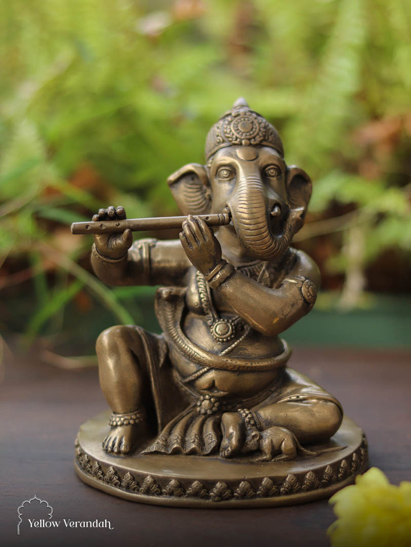 Brass Ganesha Sculpture