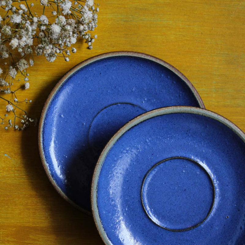 Stoneware - Blue Saucers