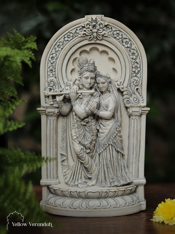 Marble Dust Sculpture - Radha Krishna