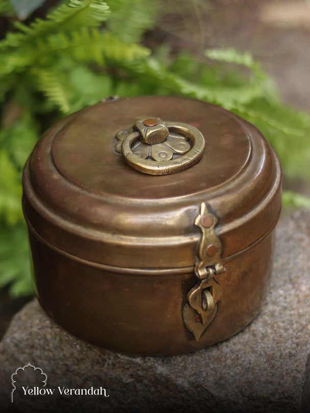 Vintage Brass Paan Box