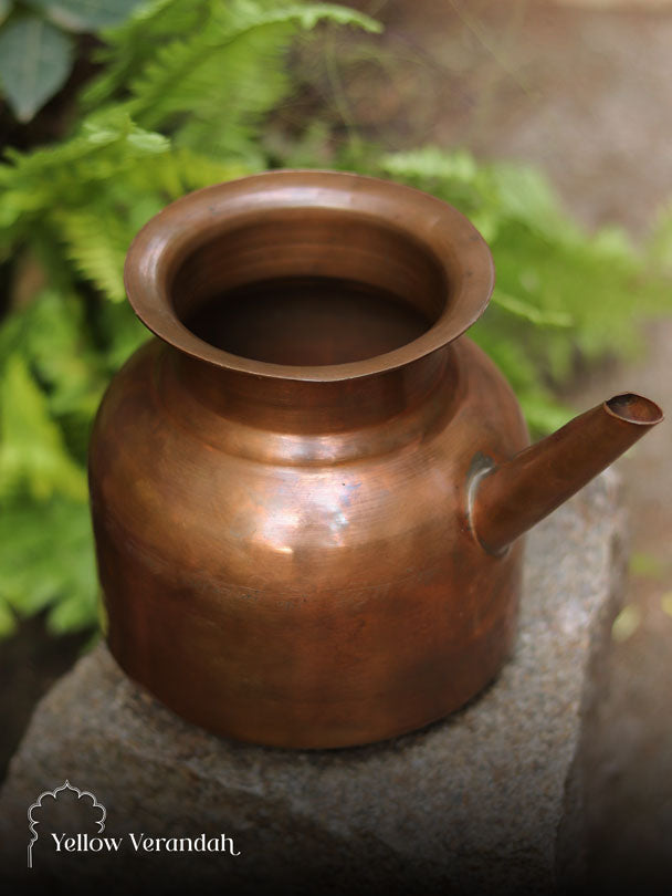 Vintage Copper Holy Water Pot